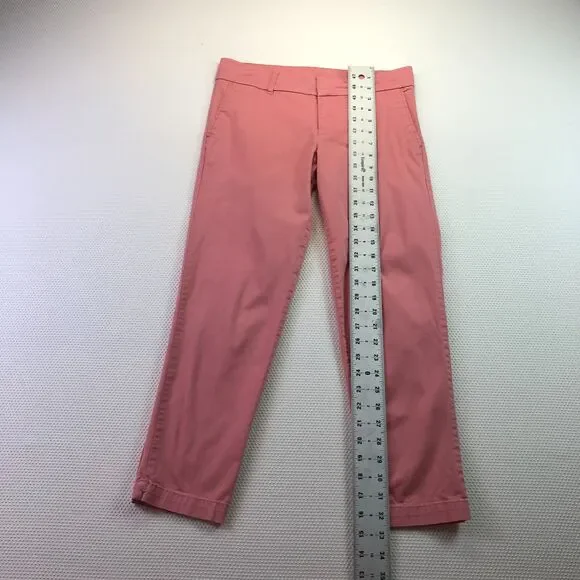 Kut From The Cloth Melon Pink Chino Trousers Pants Women's Size 0 - KC330MA3SF - Picture 8 of 10